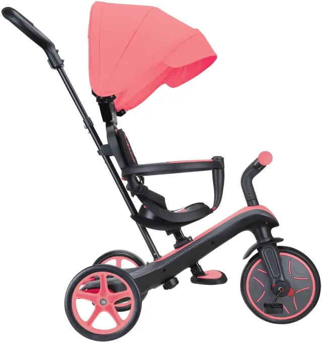 Globber Τρίκυκλο Trike Explorer 4 In 1 Coral Pink