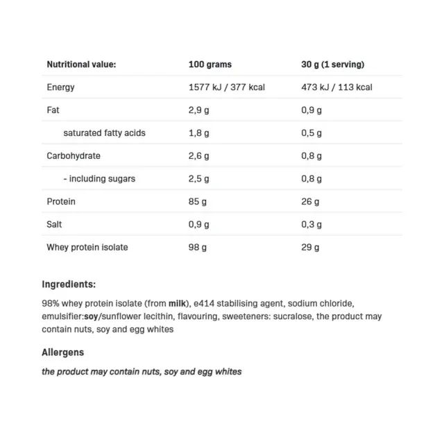 ALLNUTRITION Isolate Protein Salted Caramel, 908 g 2