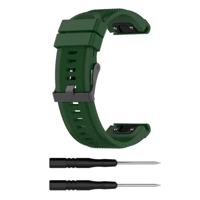 Λουράκι Σιλικόνης για Garmin Fenix 3/5x/3hr/5x Plus/6x/6x Pro/7x/8/9 (51mm)- Green