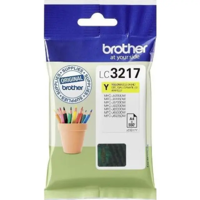 Brother Μελάνι Inkjet LC-3217Y Yellow (LC-3217Y) (BRO-LC-3217Y)