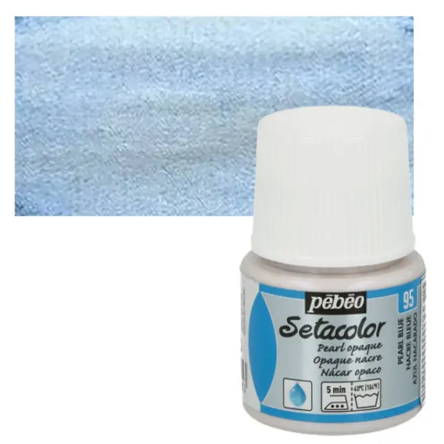 Pebeo Χρώμα Υφάσματος Setacolor Opaque - 95 Pearl Blue - 45ml