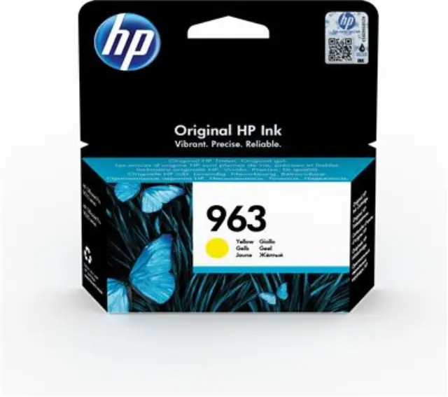 HP 963 Γνήσιο Μελάνι Εκτυπωτή InkJet Κίτρινο (3JA25AE)
