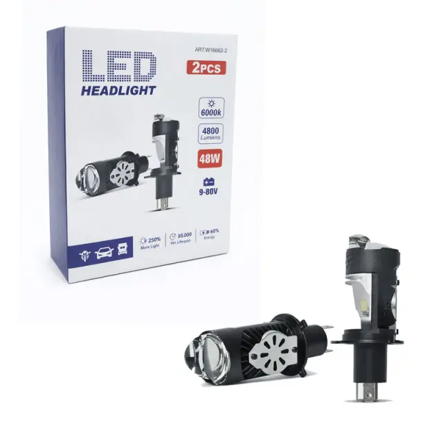 Λάμπες Αυτοκινήτου LED Headlight 48W H4 Σετ 2 Τεμαχίων - LED Headlight Bulbs 0111786