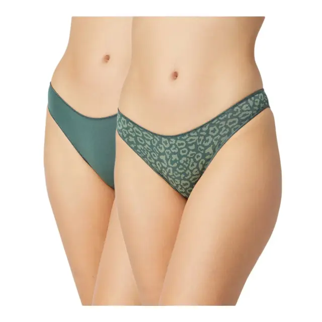 Minerva Γυναικείο Slip Rio Modal Fimelle - Διπλό Πακέτο, Χρώμα Green Animal