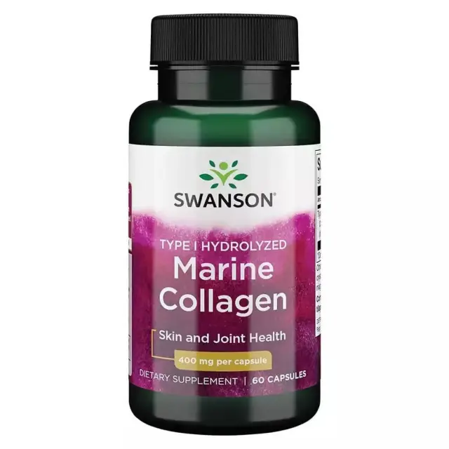 SWANSON Marine Collagen Type I Hydrolyzed 400mg 60 κάψουλες