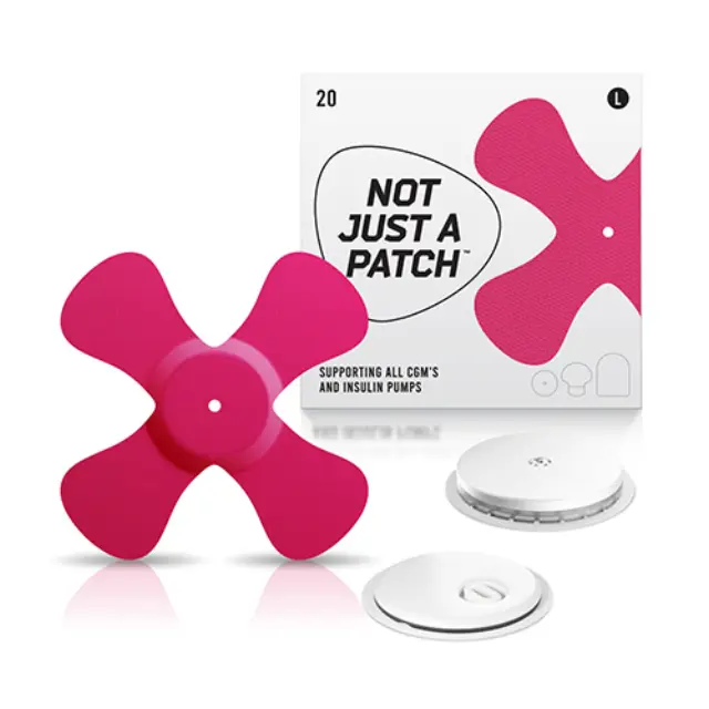 Not Just a Patch X-Patches Αδιάβροχο Αυτοκόλλητο για Omnipod, Libre & Medtronic 20τμχ – Ροζ