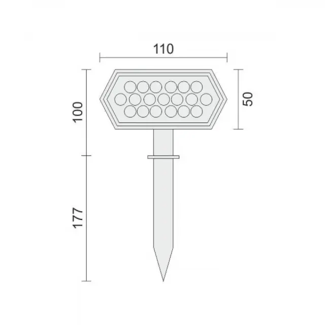 ΗΛΙΑΚΟ ΦΩΤΙΣΤΙΚΟ ΕΔΑΦΟΥΣ LED 4W 3000K 2