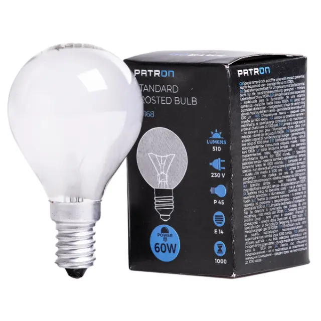 Incandescent Bulb E14 60W P45 230V FR