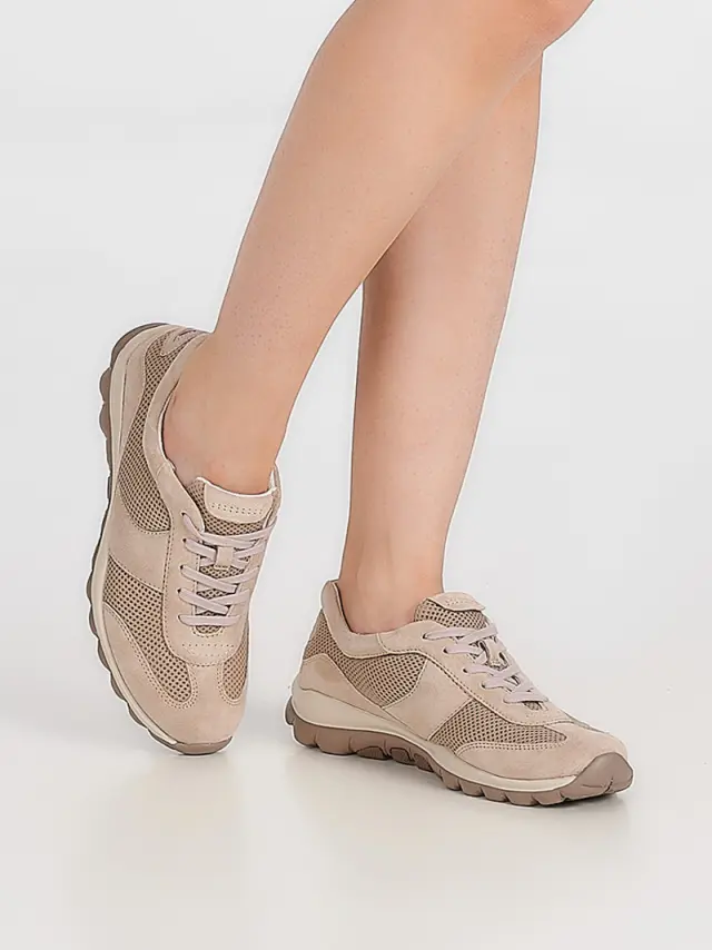 Gabor Sneakers Γυναικείο ύφασμα/δέρμα Nubuck Μπεζ GAB/66966 23-OASI 2