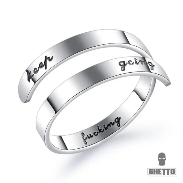 Ghetto Frosted Titanium Ring for Men s