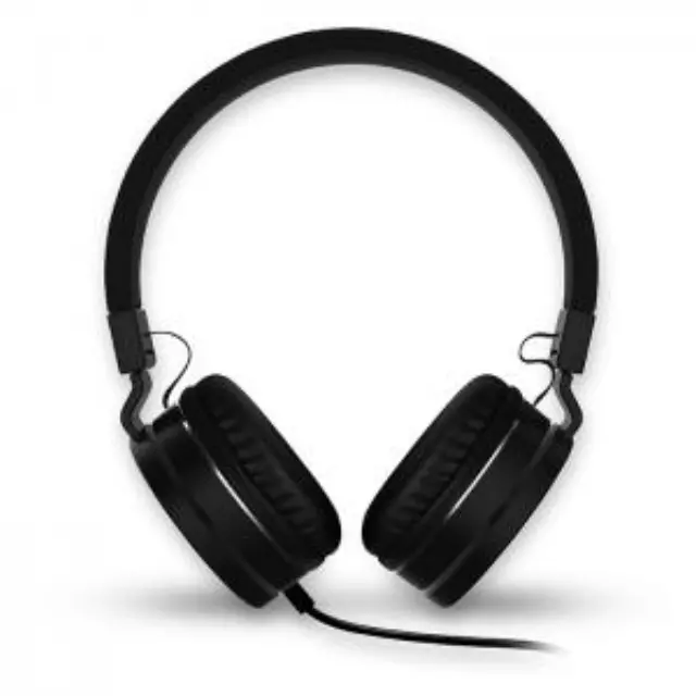 Ενσύρματα on-ear ακουστικά με μικρόφωνο, σε μαύρο χρώμα. 2