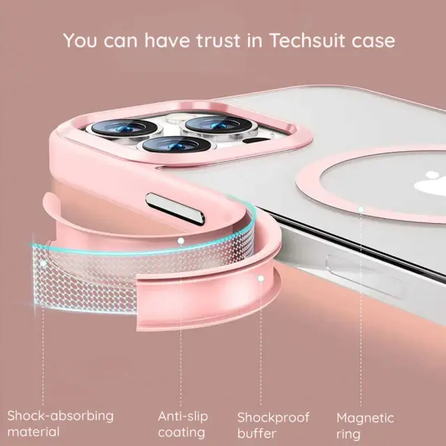 Techsuit - MagSafe Pro - iPhone 18 Pro / iPhone 17 Pro - Black 3