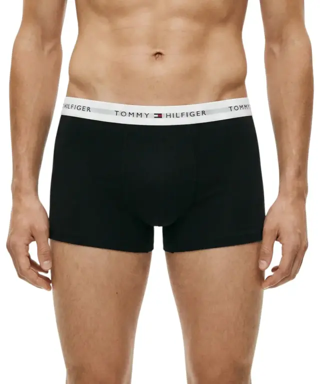 Tommy Hilfiger - Ανδρικά Μποξεράκια 3Pack Signature Waistband UM0UM03752-0R8 Μαύρο 2