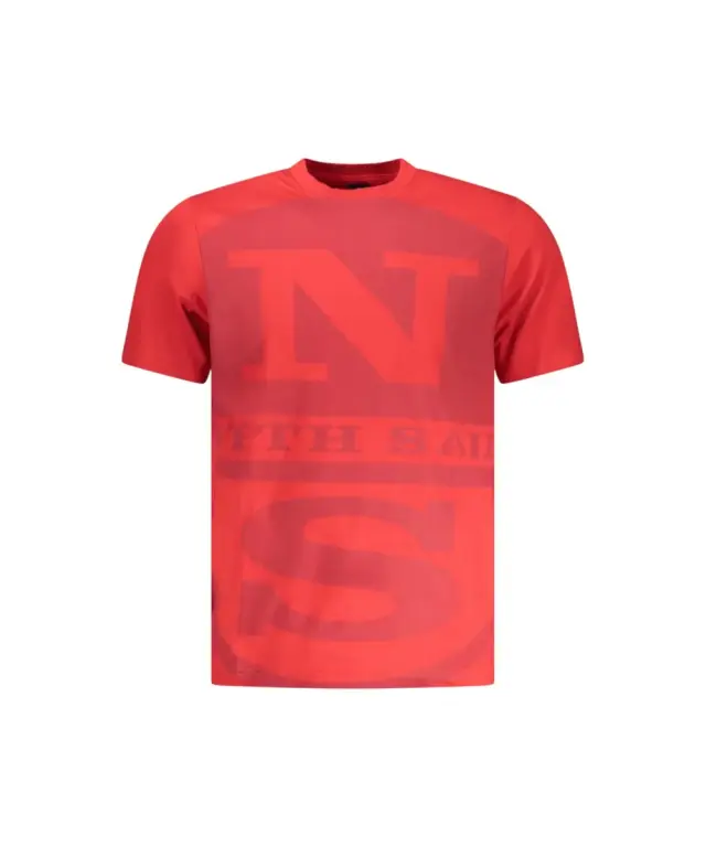 North Sails - Ανδρικό T-shirt Κοντομάνικο 996044-000-0230 Κόκκινο - 2XL