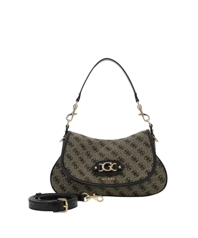 Guess - Γυναικεία Τσάντα Ώμου/Χειρός Samantha HWJT2313190-BLO Μαύρο 2