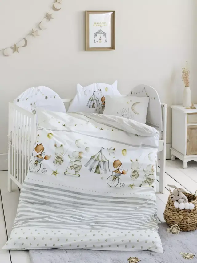 Κουβερλί Κούνιας 100x140 Nima Baby Circus Multi 100% βαμβακερό