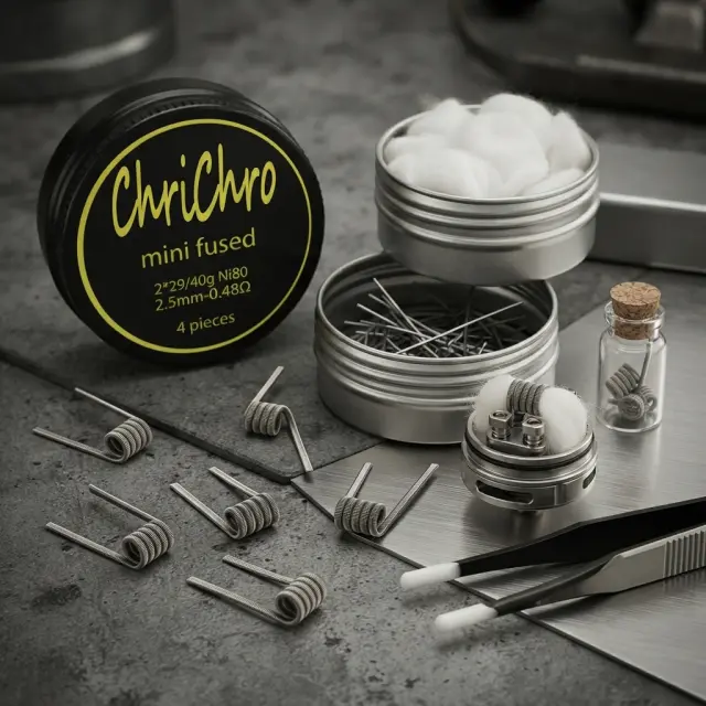 ChriChro Mini Fused Ni80 - 0.48ohm - 2.5mm Core - 2*29 + 40 GA - 4pcs