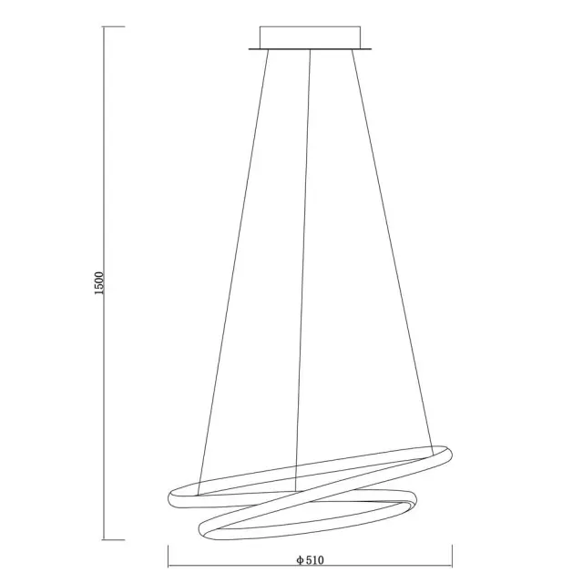 LED Φωτιστικό Οροφής Κρεμαστό FEEL 43Watt IP20 Μαύρο VIV004614 2