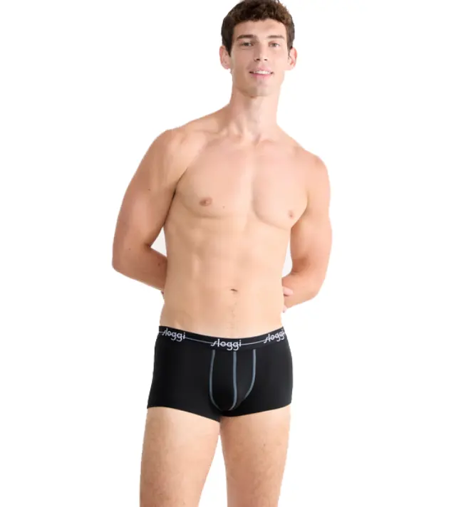Sloggi Ανδρικό Boxer Start Hipster Box - Διπλό Πακέτο, Χρώμα Μαύρο - S 2