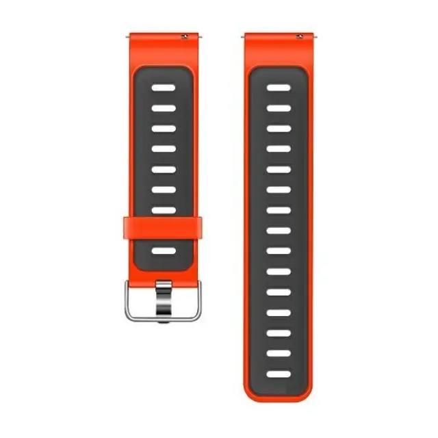 Beline® Double Colour Λουράκι για Ρολόι 20mm- Red/Black