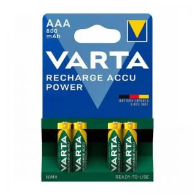 Επαναφορτιζόμενες Μπαταρίες Varta Ready2use R03 AAA Ni-MH 800 mAh 4 τμχ (56703B4) (VART56703B4) 3