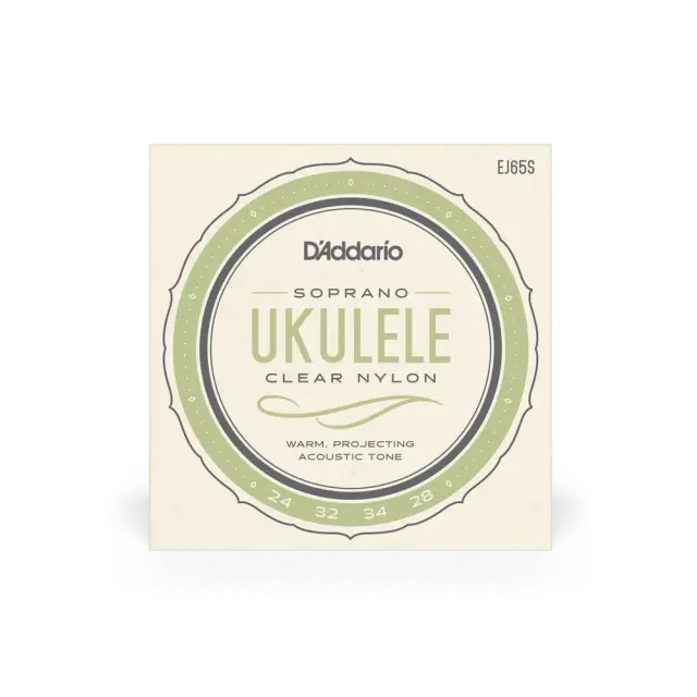 D'Addario EJ65S Clear Nylon Χορδές Soprano Ukulele