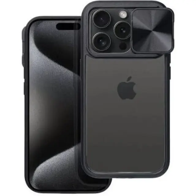 Θήκη Back Cover Σιλικόνης / Tempered Glass Διάφανο (iPhone 15 Pro Max)