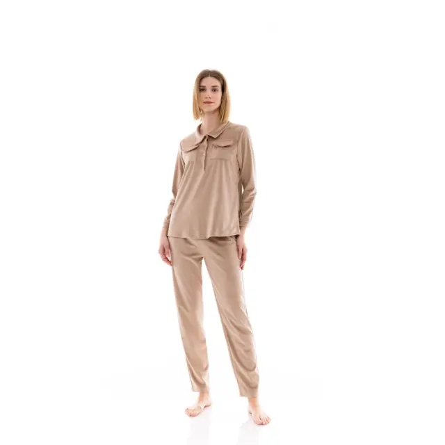 Πιτζάμα Homewear SOFT VELVET Yacht Blue W1435 Pink Label - XXL 3