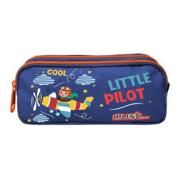 Must Κασετίνα Βαρελάκι Little Pilot 2 θήκες (000585109)