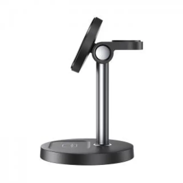 Charging station για κινητό, smartwatch και ακουστικά σε μαύρο χρώμα 2