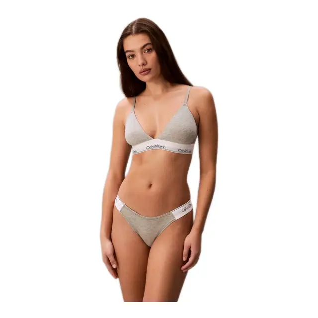 Calvin Klein Γυναικείο Σλιπ Side Logo, Χρώμα Grey Heather