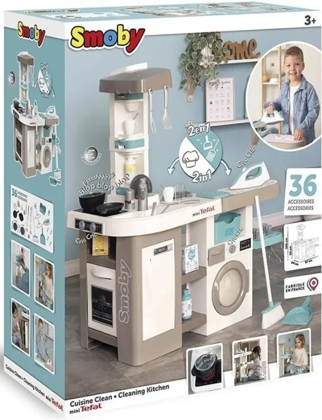 Smoby Κουζινικά Tefal Κουζίνα Cleaning Kitchen (311050) 2