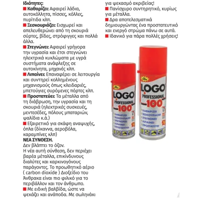 Logo 100 Αντισκωριακό Σπρέι 400ml