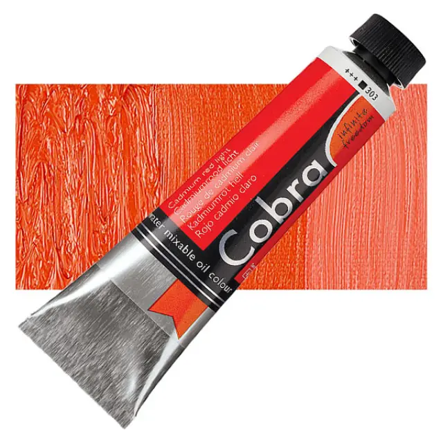 Λάδι Νερού Talens Cobra - 303 Cadmium Red Light - 40ml