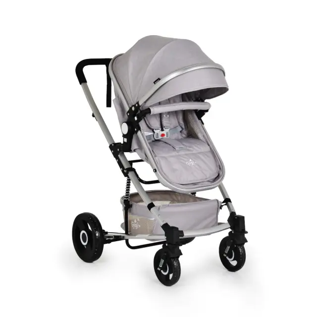 Πολυκαρότσι 2σε1 Μετατρεπόμενο Gigi Moni Light Grey 3800146235130 2