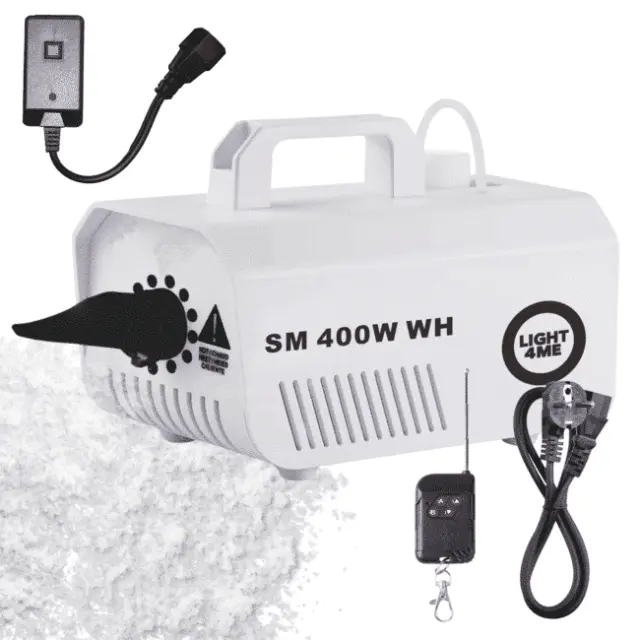 LIGHT4ME SM 400W WH snow machine generator white wireless remote wired controller