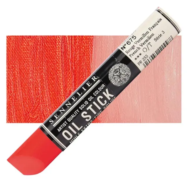 Sennelier Στικ Λαδιού 675 French Vermilion Red - 38ml