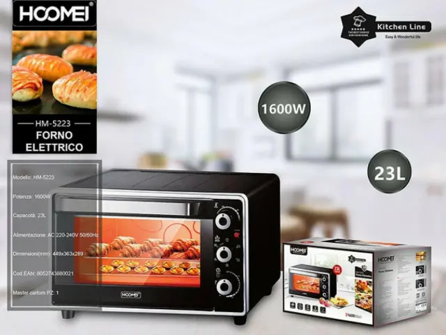 Hoomei HM-5223 Ηλεκτρικό Φουρνάκι 23lt Χωρίς Εστίες 2