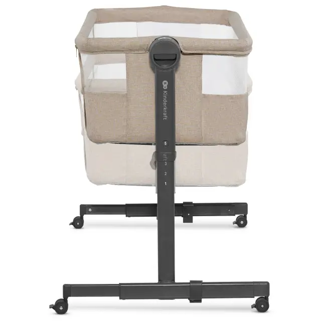 Kinderkraft Neste Up 2 Βρεφικό Λίκνο Συγκοίμησης Beige 3
