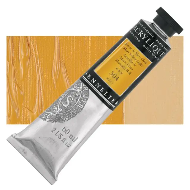 Ακρυλικό Sennelier Extra Fine - 504 Mars Yellow Light S1 - 60ml