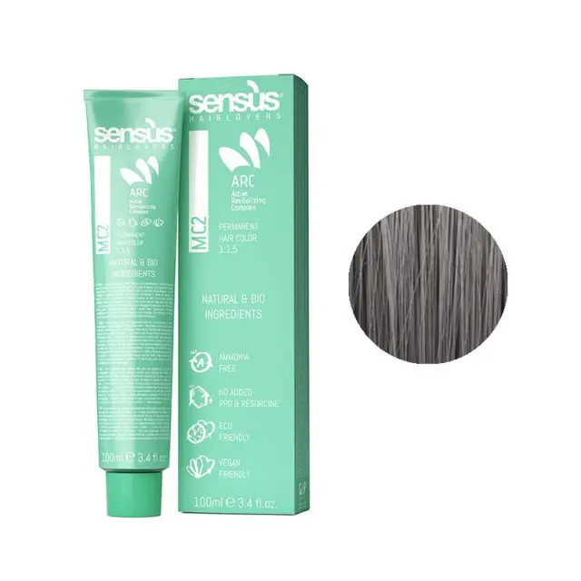 Sensus MC2 Permanent Hair Color 7.1 Ash Blonde 100ml - (μόνιμη βαφή χωρίς αμμωνία ξανθό σαντρέ)