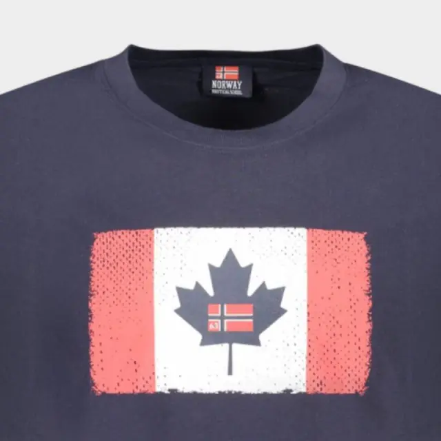 Norway Nautical School - Ανδρικό T-shirt Κοντομάνικο 856040-NAVY Μπλε Ναυτικό - 2XL 3