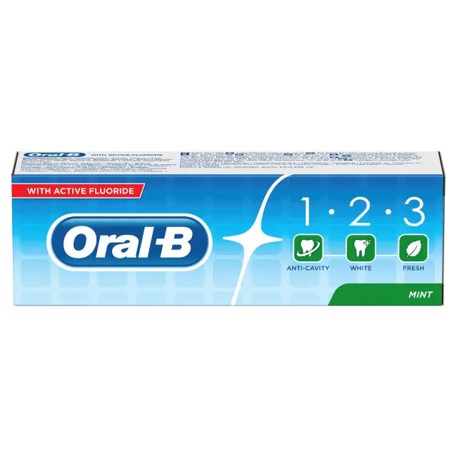 Oral B Οδοντόκρεμα 1-2-3 Μέντα 75ml