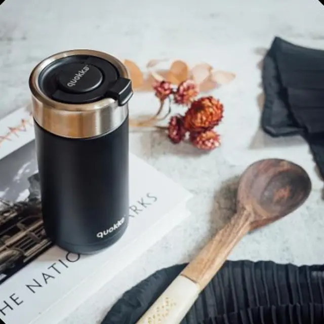 Κούπα Θερμός ανοξείδωτη Quokka Thermal SS Coffee Tumbler Boost Carbon Black 400ml 41378 3