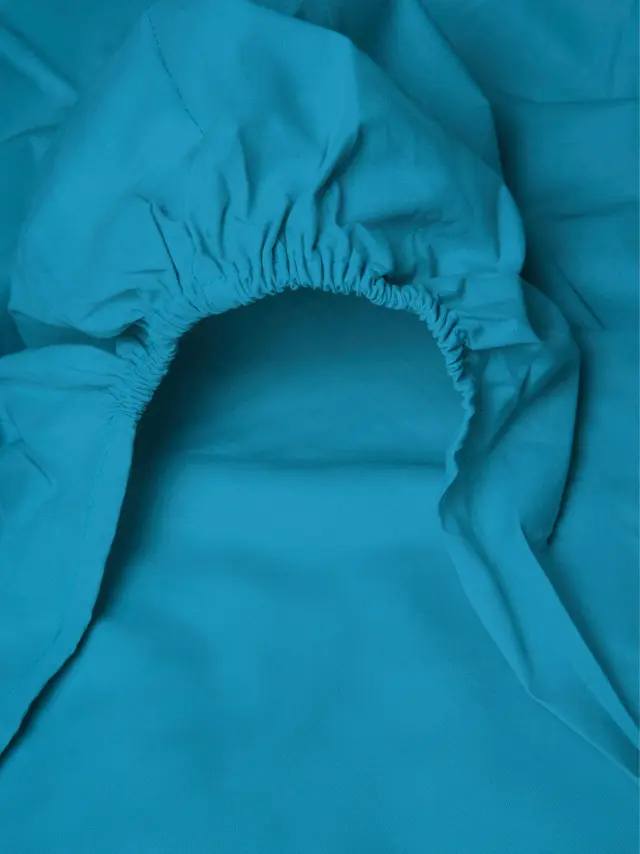Κατωσέντονο Menta με λάστιχο 15 Turquoise Διπλό (160x200+40) Sunshine 2