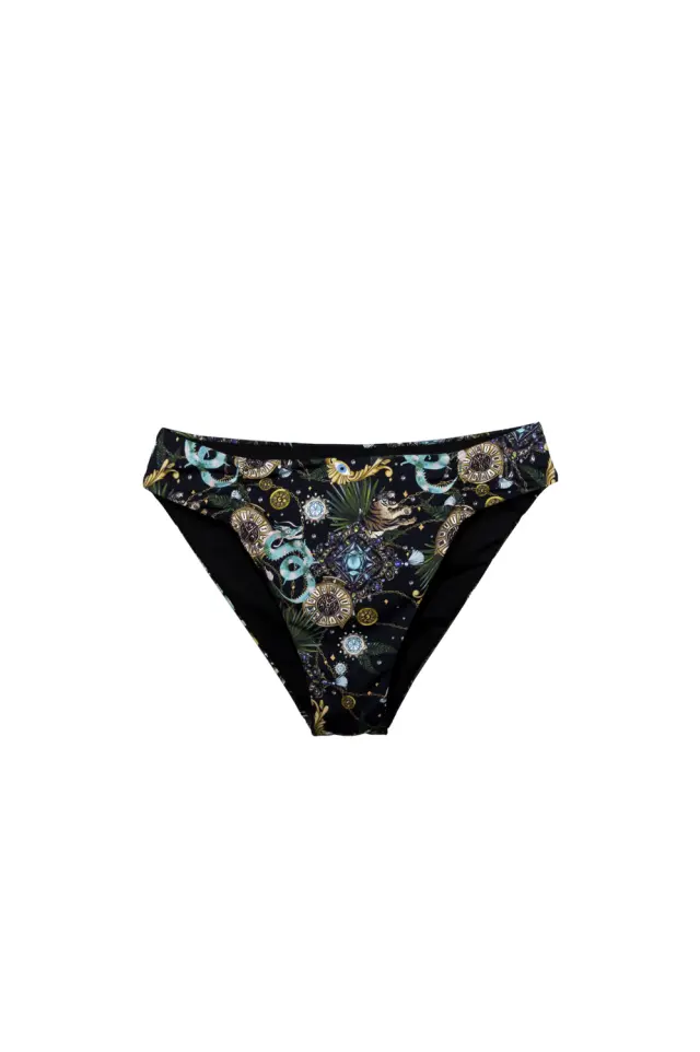 Γυναικείο Bikini Σλιπ Ψηλόμεσο Εμπριμέ 3