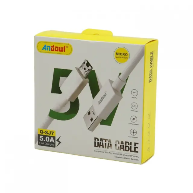 ΓΡΗΓΟΡΟΣ ΦΟΡΤΙΣΤΗΣ MicroUSB 5.0A ANDOWL Q-SJ7 2