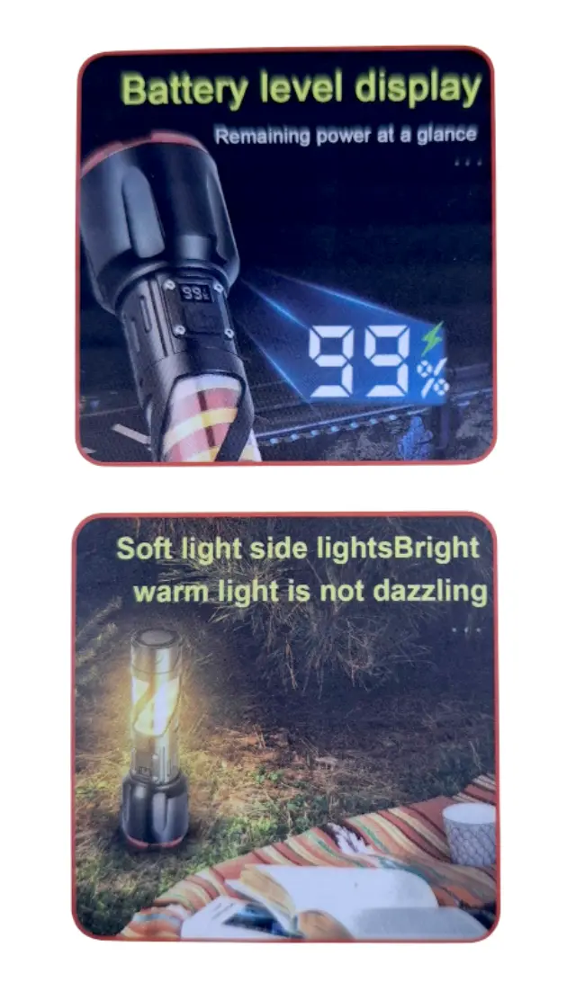 Επαναφορτιζόμενος φακός LED - Dual - 2309-TG - 418431 3