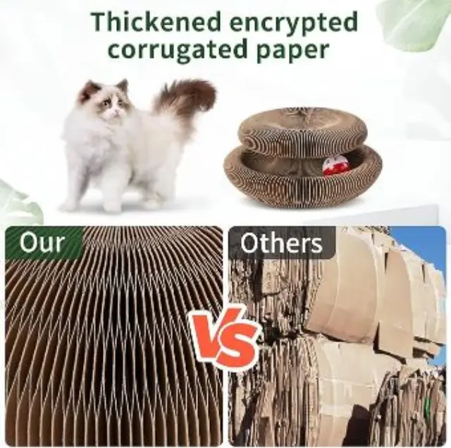 Μαγικό Round Cat Scratcher - ΜΑΥΡΟ 3