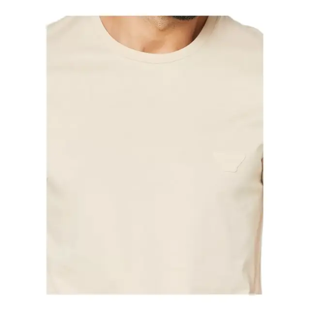Emporio Armani Ανδρικό T-Shirt Chest Logo Crew, Χρώμα Sabbia 3